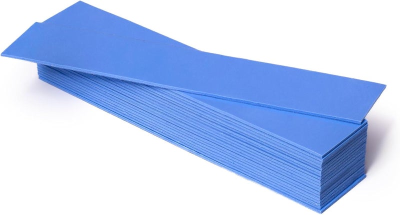 Aairhut 20 Pieces 120 x 20 x 1 mm Thermal Pads, 6 W/m.K Conductive Silicone Pad for M.2 SSD GPU Heatsink LED PS4 PS5 & More - Blue - Image 1